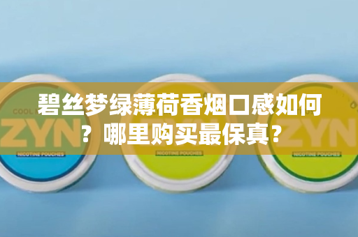 碧丝梦绿薄荷香烟口感如何？哪里购买最保真？
